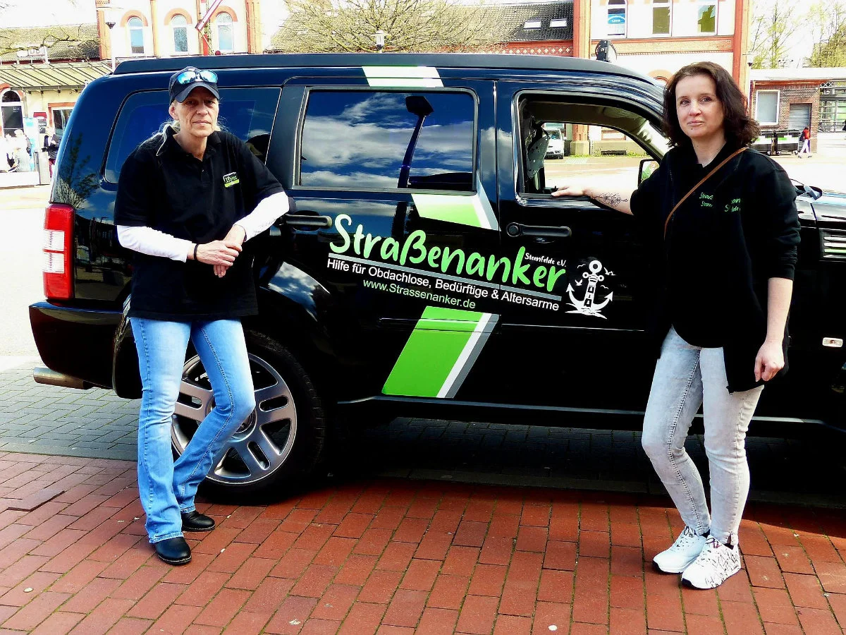 Ilona van Santen und Insa Junker, Gründerinnen von Straßenanker e.V.