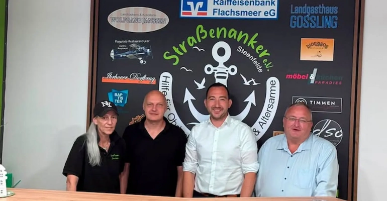 Nico Bloem besucht Straßenanker e.V.